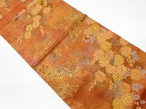 リサイクル　菊模様織出し名古屋帯